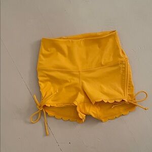 FP Movement by Free People High Waist Yellow Shorts